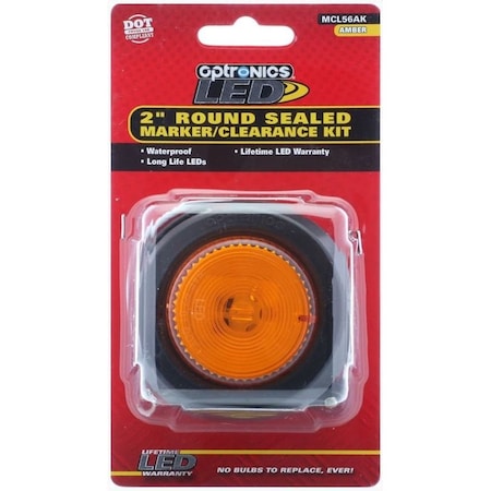 Optronics Retail Kit; Yellow 2 Marker/Clearance Light With A54Gb Grommet And A46Pb Pigtail MCL56AK